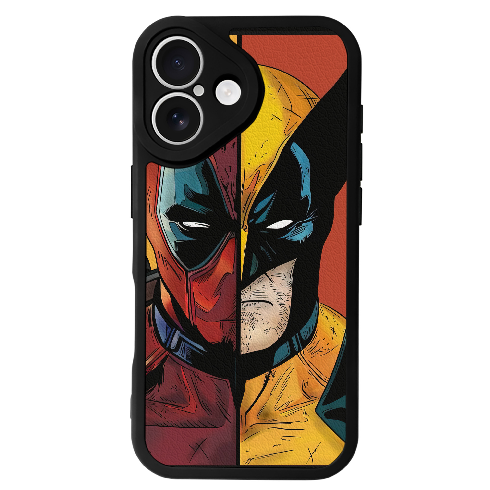 （画像用） Deadpool デッドプール 【iPhone 16シリーズ対応】シリコンスマホケース（レザー調） 材質：シリコン